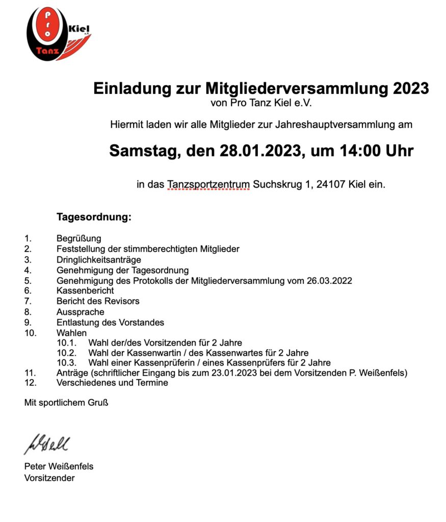 JHV ProTanzKiel 2023